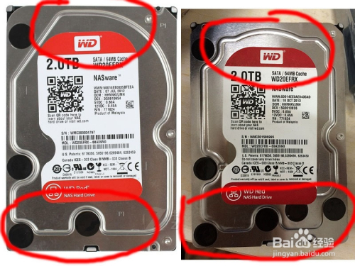 西部数据 NAS 红盘 WD20EFRX 假货识别